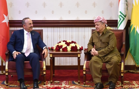 الرئيس البارزاني وچاويش أوغلو يؤكدان عمق العلاقات التاريخية بين إقليم كوردستان وتركيا